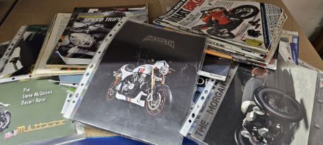 A collection of motorcycle brochures to include Hesketh