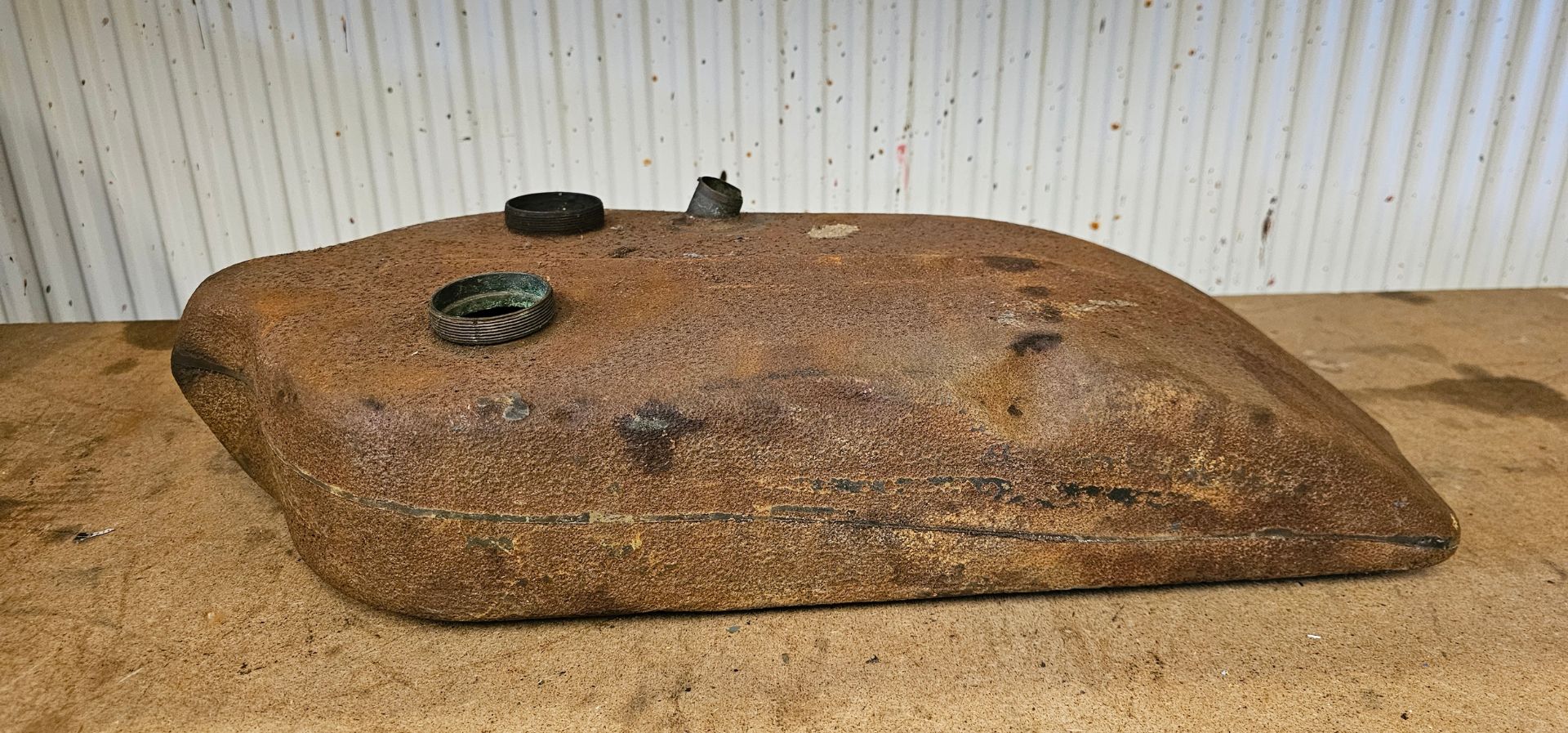 An AJS petrol tank, c.1920's - Image 3 of 4