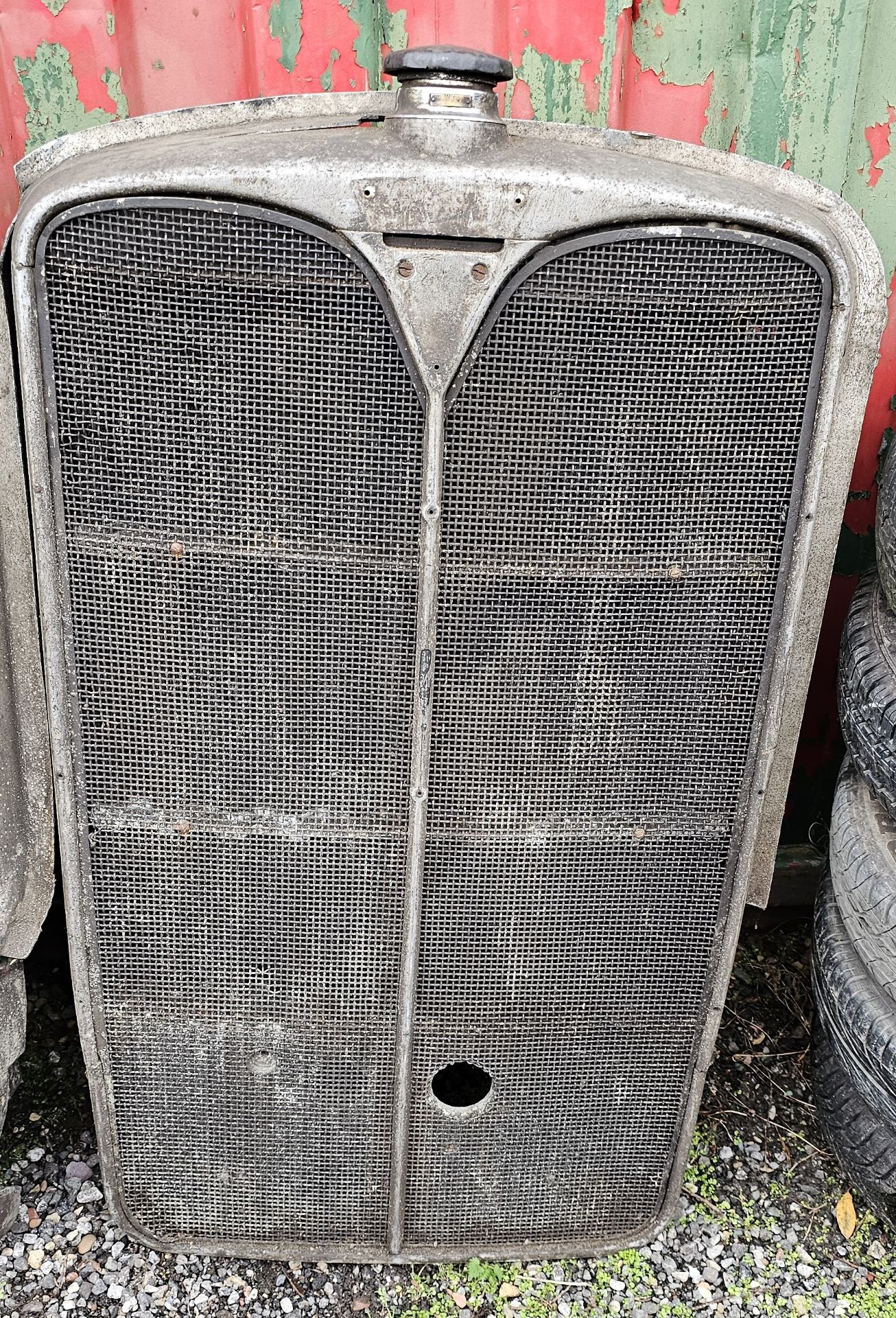 An AEC Mammoth Major radiator with surround