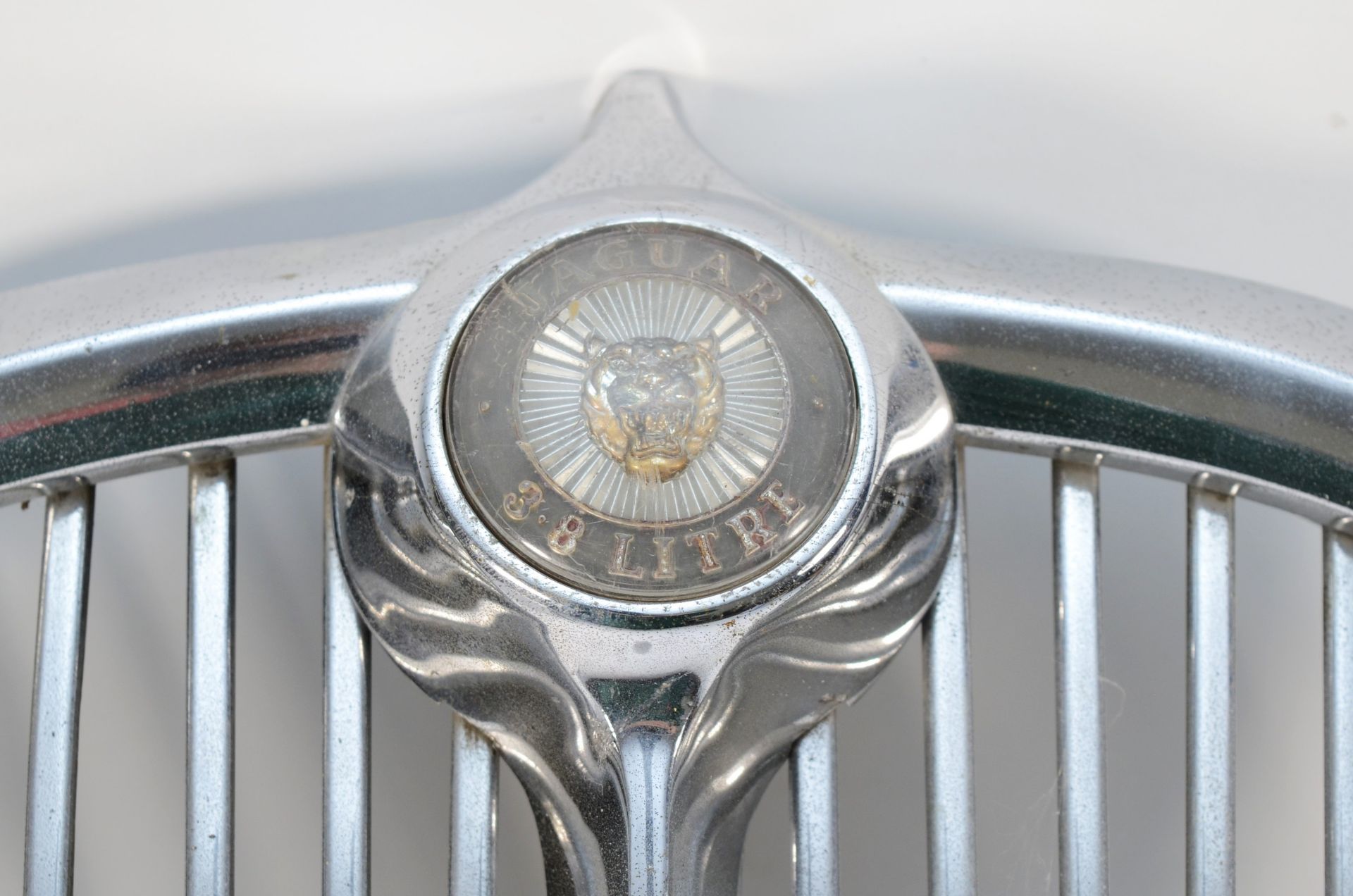 A Jaguar MkII chrome grill with 3.8lt badge - Image 2 of 3