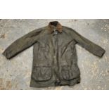 Barbour, a Border wax jacket, size 102cm 40"