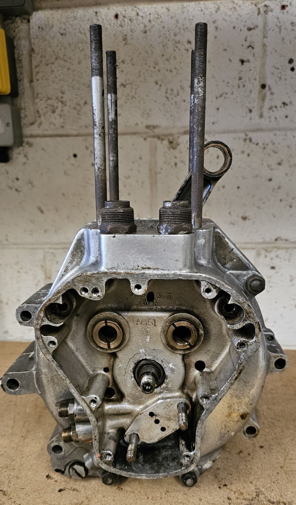 A Norton Model 50 crankcase and flywheel - Image 2 of 4