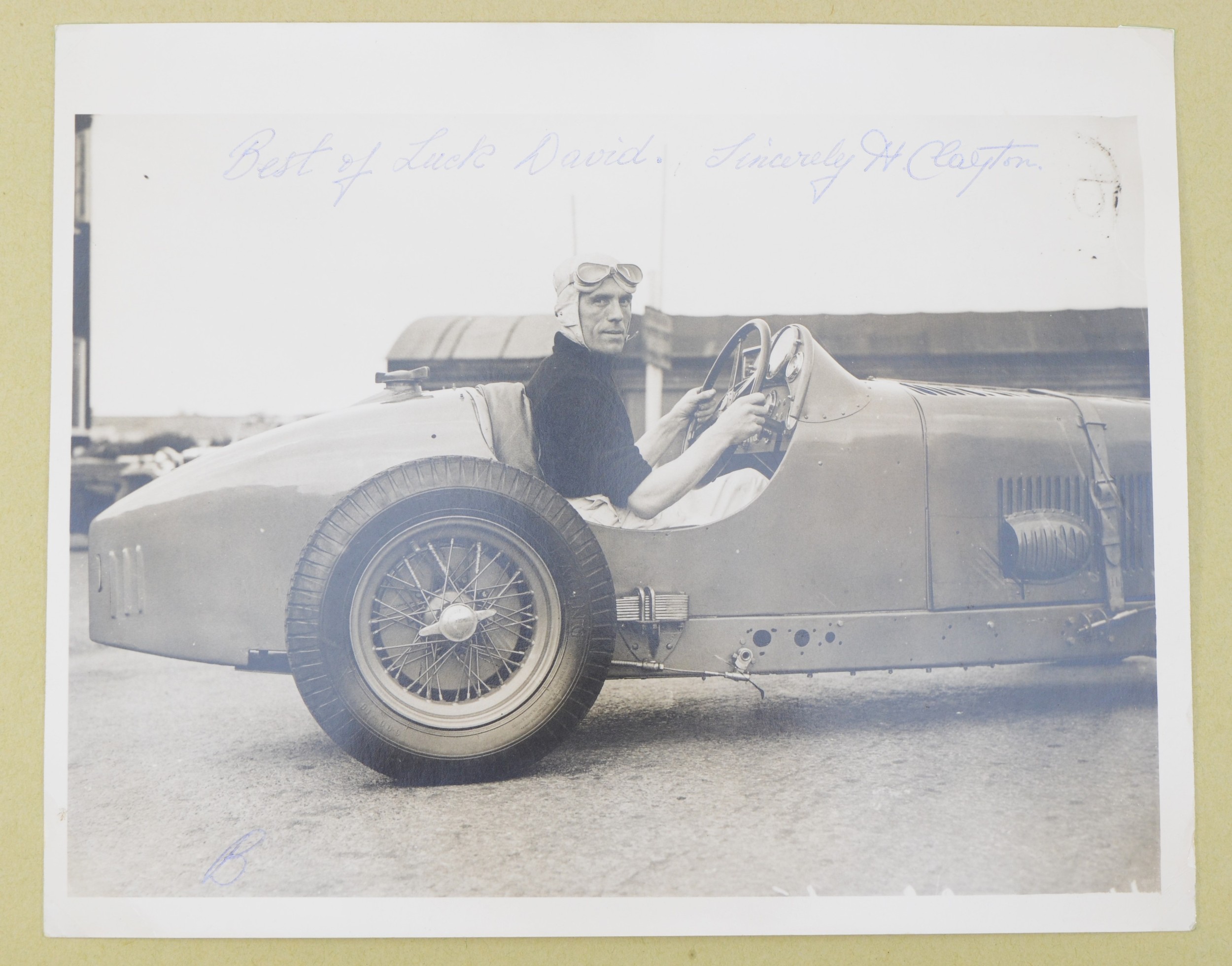 Of Brooklands interest; a schoolboys project, c.1977, whereby he contacted Brooklands racers and - Image 9 of 11