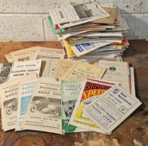 A collection of c.1950's local race programs, Everthorpe Park, Brough Aerodrome and Cadwell Park and