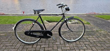 A gentleman's Rudge bicycle with 3 speed Sturmey Archer gears, rod brakes and 26" wheels