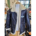 Morgan, an official Morgan sheepskin Irvin flying jacket, size 42, No.1300 by Aviation Leathercraft,