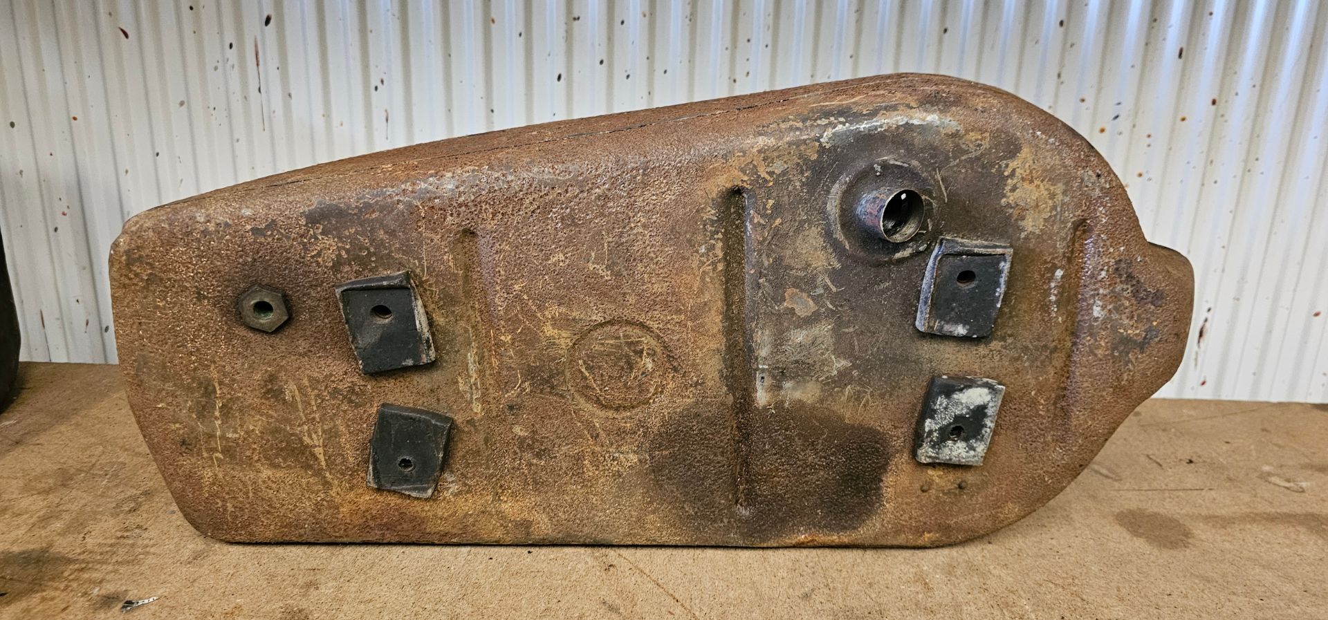 An AJS petrol tank, c.1920's - Image 2 of 4