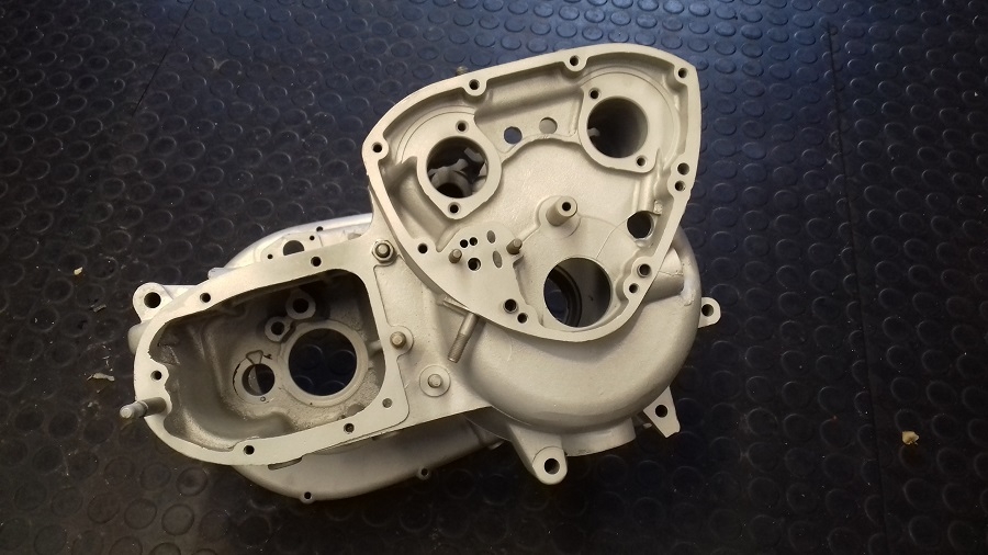 A c.1972 unit construction Triumph Tiger 100 (all T100 models) pair of crankcases, good condition, - Image 3 of 7