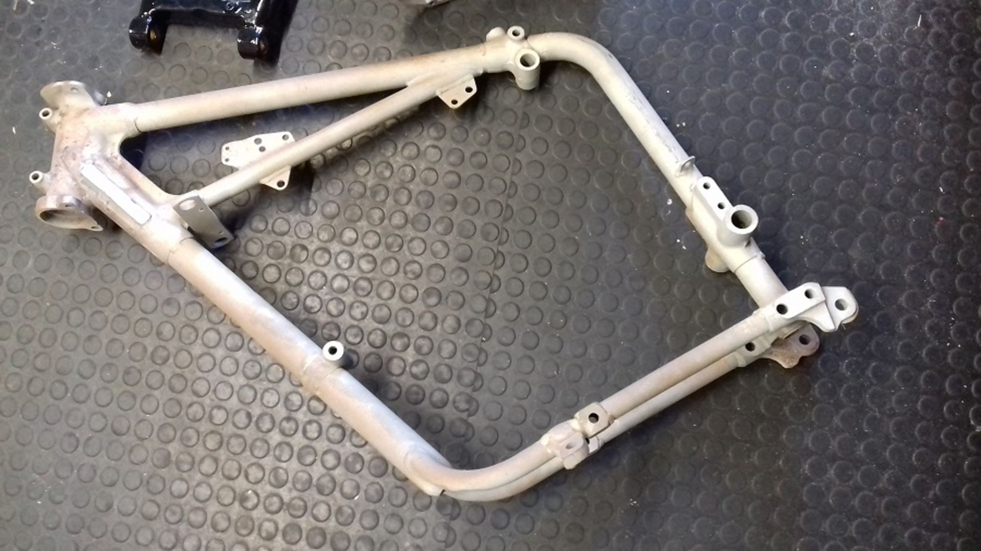 A c.1972 unit construction Triumph Tiger 100 (all T100 models) frame and swinging arm - Image 3 of 6
