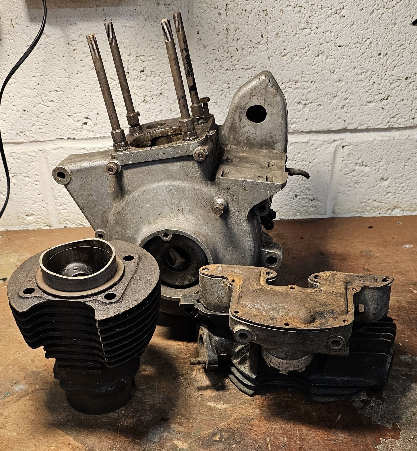 A vintage part engine, HEA2 1744? incomplete, no crank