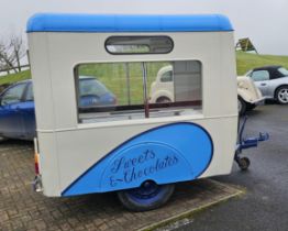 c.1948 Ice Cream vendors trailer, recently restored. An ideal trailer for earning its keep, check