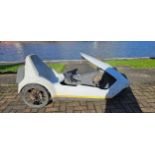 Sinclair C5, 1985, serial number 100041200086. 12 volt, 250 Watt. On 10 January 1985, the C5 was