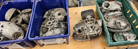 A collection of BSA engine cases (3)