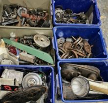 Six boxes of mainly BSA used parts (6)