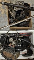 A collection of used MGB spares including a pair of carbs