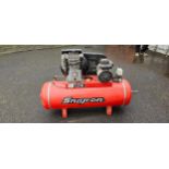 A Snap-on CE 16 compressor, c.1991, 240V, 3hp motor, 150 litre capacity tank, 150 PSI. Was in
