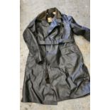 A rare Belstaff rubberised Weatherware long motoring coat, with liner, size L, in very good