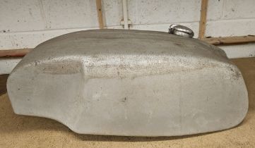 Alloy petrol tank with cap