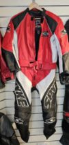 A Spyke set of red/black/white leathers. size 52