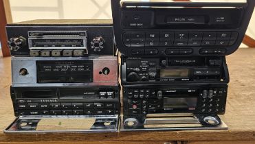 A Pye 2063 LW/MW car radio and five other car radios