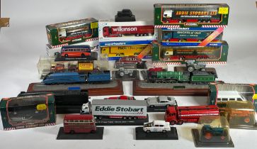 Corgi; various boxed Eddie Stobart diecast model vehicles together with other boxed and play worn