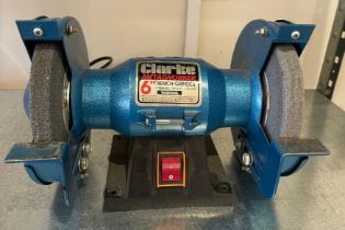 A Clarke CB66RP metalworker bench grinder.