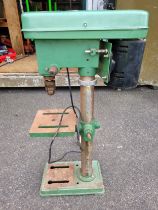 A NU-TOOL HD13 5 speed drill press, MFG 1994, Ser No 0135.