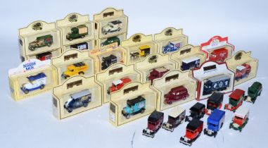 Fifteen boxed Days Gone By die cast model vehicles, together three other boxed models and playworn