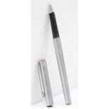 Montblanc, a stainless steel ball point pen body, 14cm.