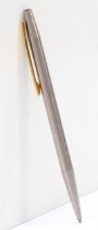 Montblanc, a stainless steel bodied Noblesse ball point pen, 13.5cm.