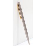 Montblanc, a stainless steel bodied Noblesse ball point pen, 13.5cm.