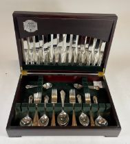A Cased Butler Cavendish silver plated canteen of cutlery.