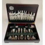 A Cased Butler Cavendish silver plated canteen of cutlery.