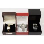 Rotary, a stainless steel Ladies quartz wrist watch, PLO:008307, a Guess stainless steel quartz