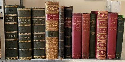 A large collection of Charles Dickens books to include- Life of Charles Dickens by John Forster,