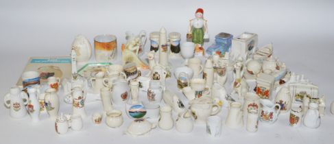 A large collection of early 20th century and later Goss and other crested china models, together