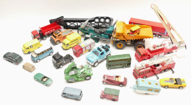 A large collection of loose diecast model vehicles, by Mattel, Matchbox and Lledo. (2)