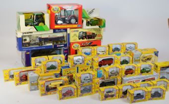 A collection diecast model vehicles, to include Corgi Classics, replica Dinky Supertoys, Britains