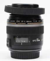 Canon EF-S 60mm ultrasonic macro lens.