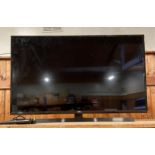 A LG 43inch Smart TV, 2018, model number 43UK6400PLF, with Ac lead and remote.