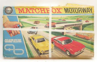 A Matchbox Motorway M2 racing car set, circa 1960s, complete with original box and instruction