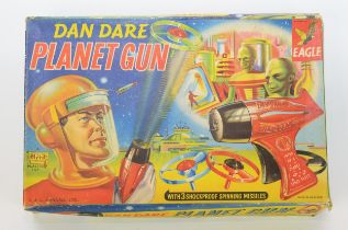 A 1950s 'Dan Dare' planet gun, made by Merit with original box.