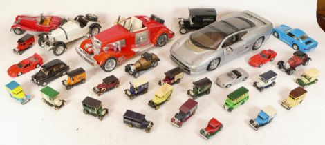 A large collection of boxed and loose Diecast model vehicles, makers to include Lledo 'days gone',