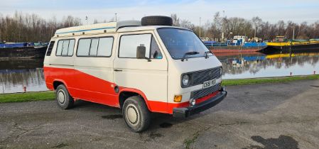 1986 Volkswagen T25 transporter campervan, diesel 1600cc. Vehicle Registration number C651 REG.