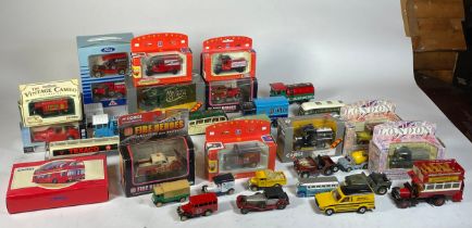 A collection of boxed and loose diecast model vehicles, primarily Corgi and Corgi Classics. (2)