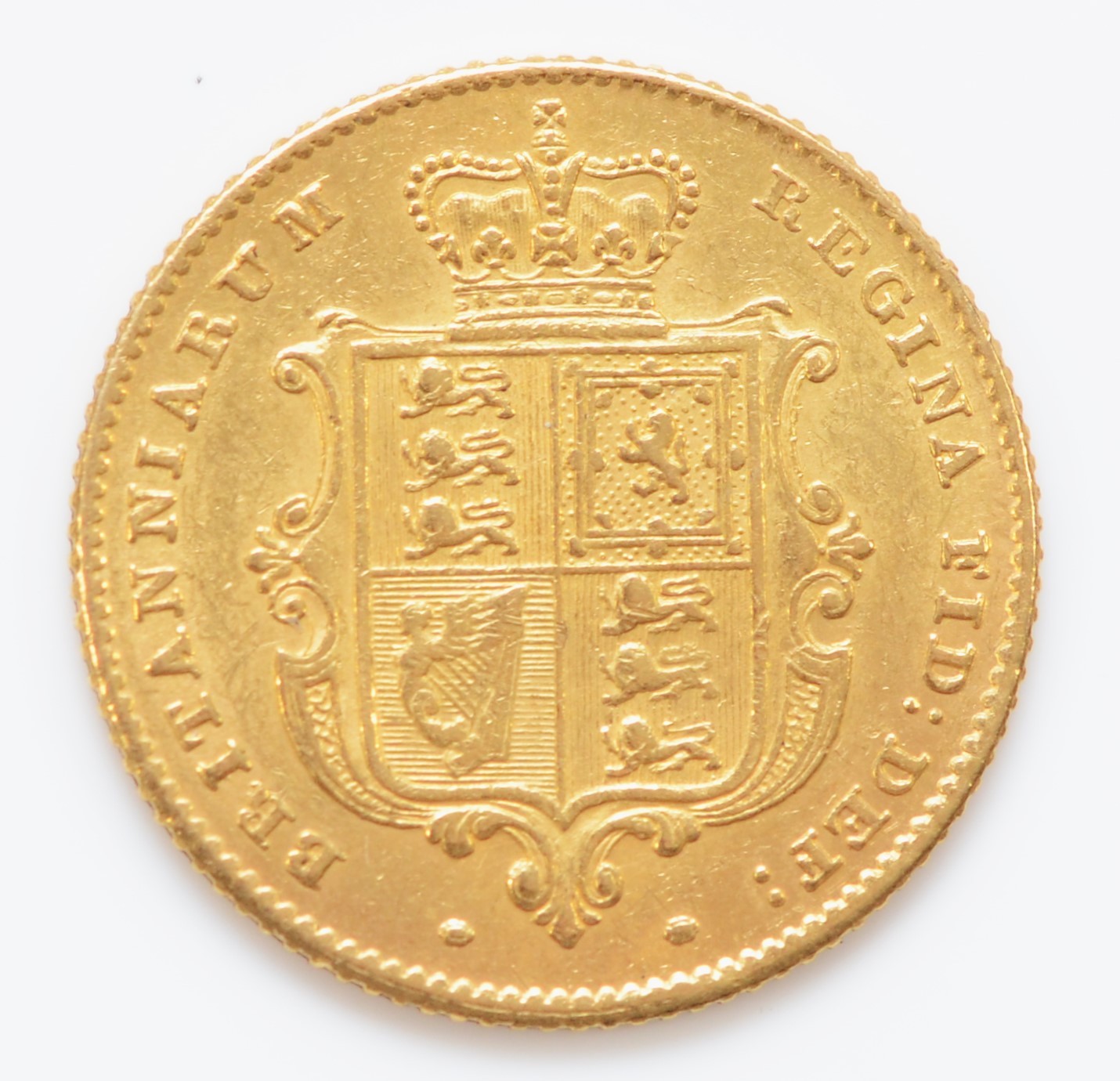 Young Head Victoria, shield back, half sovereign, 1855 - Image 2 of 2