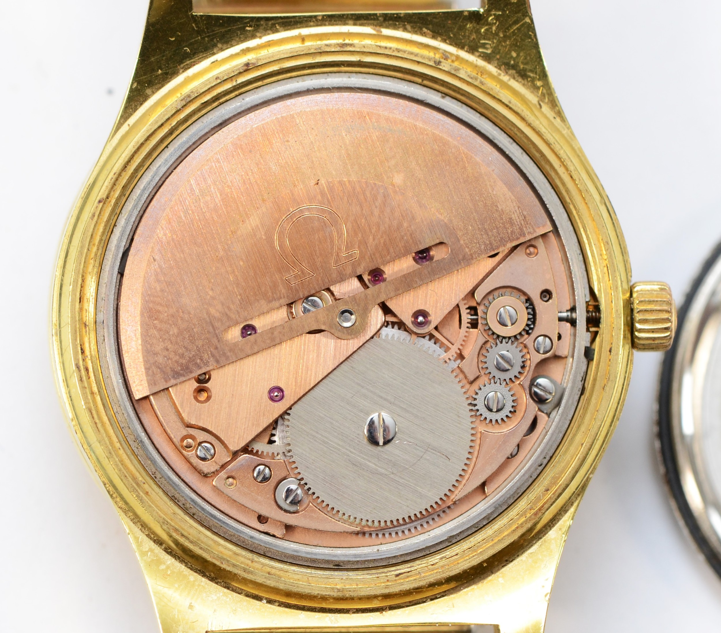 Omega, a gold plated automatic day/date gentlemans wristwatch, c.1975, ref. 166.0169, the silvered - Image 5 of 6