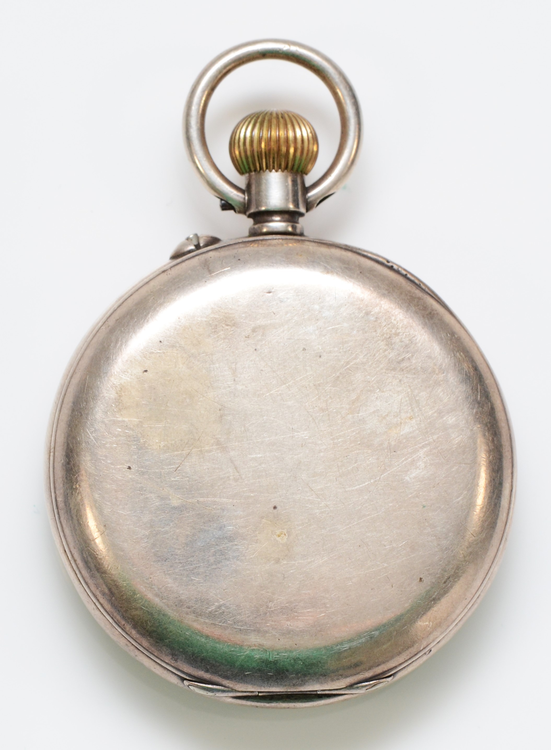 Benson, a silver keyless wind open face pocket watch, London import 1907, retailed by J.W. Benson, - Image 2 of 3