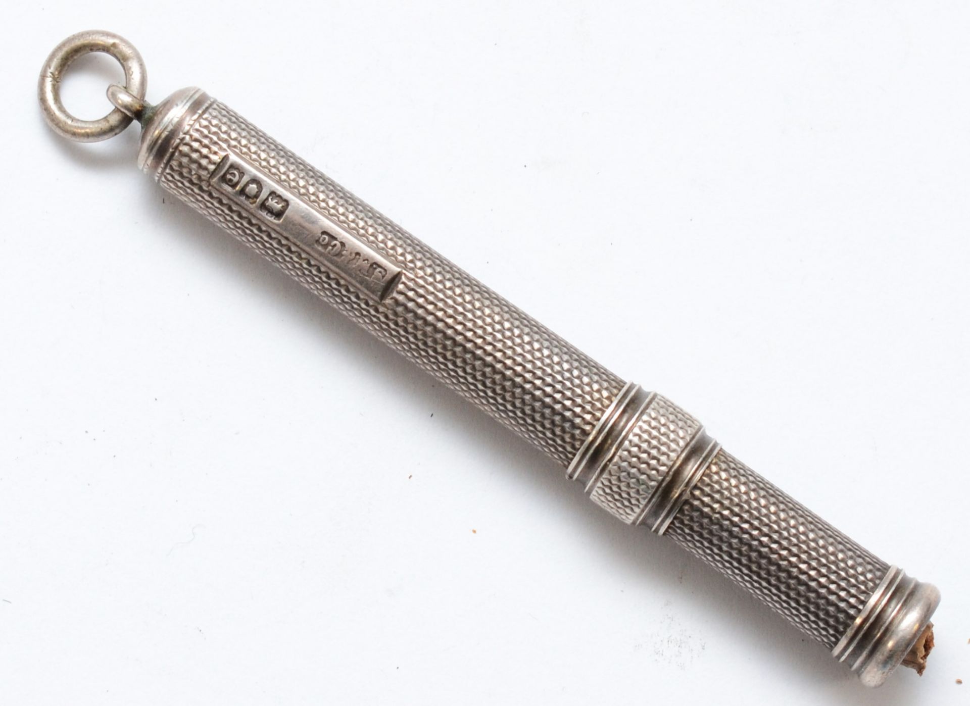 A Victorian silver slide action pencil, by Morden & Co., London 1900, 7.5cm