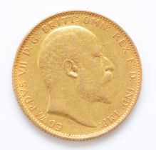 Edward VII sovereign, Perth mint, 1902.
